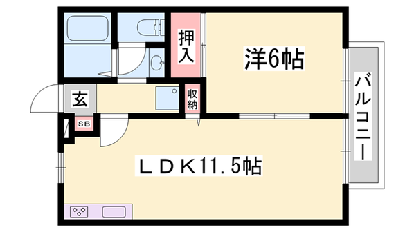 ハイツブランドールの物件間取画像